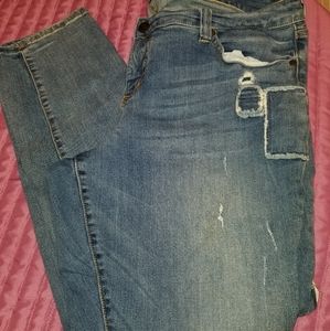 Torrid distressed boyfriend jeans